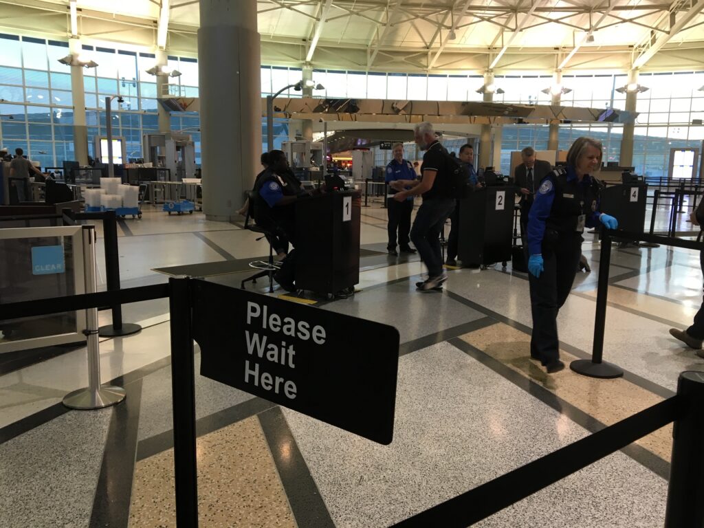 airport security screening checkpoint 
